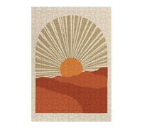38x26cm/1000pcs Puzzles for Adults Sunset Desert Landscape Puzzle for Adults Hands-on Game A Work of Art Unique Gifts for Birthday And Christmas 38x26cm/1000pcs