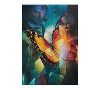 38x26cm/1000pcs Puzzles for Teenagerss Butterfly Abstract Art Adult Jigsaw Brain Teaser Game Presents for Women for Birthday, Chrismas 38x26cm/1000pcs