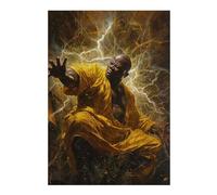 38x26cm/1000pcs Puzzles for Teenagerss Electricity Master in Yellow Robe Puzzles for Adults Anti-Stress Toys Difficult Challenge Unique Birthday And Gifts 38x26cm/1000pcs
