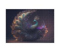 38x26cm/1000pcs Puzzles for Teenagerss Enchanted Peacock A Vision of Color And Light -1 Jigsaw for Adults Relax Games Presents for Women Deal As Gifts for The Whole Family 38x26cm/1000pcs
