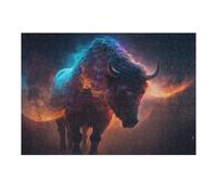 38x26cm/1000pcs Puzzles for Teenagerss Galactic Bull Cosmic Majesty Jigsaw for Adults Relax Games Presents for Women Deal As Gifts for The Whole Family 38x26cm/1000pcs