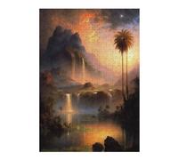 38x26cm/1000pcs Puzzles for Teenagerss The Mountain Oasis Adult Puzzles Hands-on Game Pattern Assembly Unique Birthday And Gifts 38x26cm/1000pcs