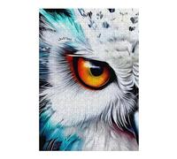 38x26cm/1000pcs Puzzles for Teenagerss Whispering Owl's Gaze Jigsaw for Adults Brain Teaser Game But Fun And Humorous for Birthday, Chrismas 38x26cm/1000pcs