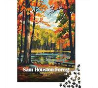 38x26cm 1000pcs Sam Houston Forest National Park Jigsaw Puzzle, 1000 Piece