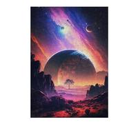 38x26cm/1000pcs Teenagers Pieces Jigsaw Puzzle Dawn Planetary Landscape Adult Jigsaw Brain Teaser Game But Fun And Humorous Gifts for Friends And Family 38x26cm/1000pcs
