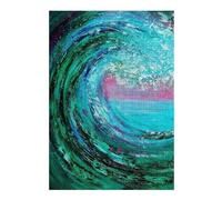38x26cm/1000pcs Teenagers Pieces Jigsaw Puzzle Wave Puzzle for Adults Toy Wall Decor Perfect Decoration Challenging To Complete 38x26cm/1000pcs