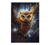 38x26cm/1000pcs Teenagers Puzzles Enchanted Night Owl Flight Adult Puzzles Hands-on Game Difficult Challenge Unique Gifts for Birthday And Christmas 38x26cm/1000pcs