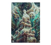 38x26cm/1000pcs Teenagers Puzzles Fantasy Crystal Palace -1 Adult Puzzles Hands-on Game Difficult Challenge Unique Gifts for Birthday And Christmas 38x26cm/1000pcs