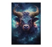 38x26cm/1000pcs Teenagers Puzzles Galactic Bull Portrait Adult Puzzles Hands-on Game Difficult Challenge Unique Gifts for Birthday And Christmas 38x26cm/1000pcs