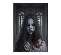 38x26cm/1000pcs Teenagers Puzzles Haunting Gothic Portrait Adult Puzzles Hands-on Game Difficult Challenge Unique Gifts for Birthday And Christmas 38x26cm/1000pcs
