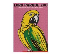 38x26cm/1000pcs Teenagers Puzzles Loro Parque Zoo Poster Jigsaw Puzzle Fun Games Precision Cutting Unique Gifts for Birthday And Christmas 38x26cm/1000pcs