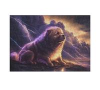 38x26cm/1000pcs Teenagers Puzzles Thundering Dog Majesty -2 Jigsaw Puzzle Fun Games Precision Cutting Unique Gifts for Birthday And Christmas 38x26cm/1000pcs
