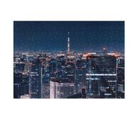 38x26cm/1000pcs Teenagers Puzzles Tokyo By Night Jigsaw Puzzle Fun Games Precision Cutting Unique Gifts for Birthday And Christmas 38x26cm/1000pcs