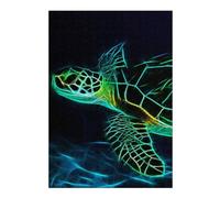 38x26cm/1000pcs Teenagers Puzzles Turtle Fractal Puzzle for Adults DIY Toys Enhance Memory Unique Gifts for Birthday And Christmas 38x26cm/1000pcs