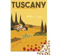 38x26cm 1000pcs Tuscany Landscape Poster Jigsaw Puzzle, 1000 Piece | For Christmas gifting and cosy winter evenings, this adult jigsaw puzzle with 1000 pieces suits calm, screen-free leisure.