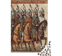 38x26cm/1000pcsIllustration of The Arab Army from A Medieval Manuscript Puzzle DIY-Puzzle Für Erwachsene