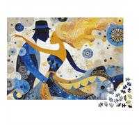 38x26cm/1000pcsMan And Woman Are Dancing Puzzle Polka Dots DIY-Puzzle Für Erwachsene