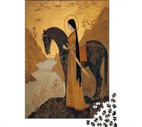 38x26cm/1000pcsPuzzles, Puzzles Für Erwachsene Und Teenager Female Sikh Warrior in The 18th Century