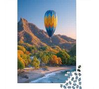 38x26cm/1000pcsPuzzles, Puzzles Für Erwachsene Und Teenager Hot Air Balloons Float over Guanacaste Beach, Costa Rica