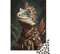 38x26cm/1000pcsPuzzles, Puzzles Für Erwachsene Und Teenager Lizardman Adventurer