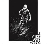 38x26cm/1000pcsPuzzles, Puzzles Für Erwachsene Und Teenager Mountain Biking at Night