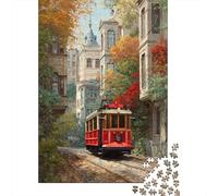 38x26cm/1000pcsPuzzles, Puzzles Für Erwachsene Und Teenager Retro Tram through Beautiful Buildings in Istanbul
