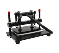 38x31cm Leather Die Cutting Machine, Hand Press Embossing Manual, Clicker Press, with Anti-Slip Feet and Stainless Steel Seal Parts, for Cut Leather, Paper