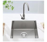 38x38 cm ScratchResistant Stainless Steel Kitchen Sinkwith Drain Accessories Kitchen Faucet & Strainer - Easy to Install