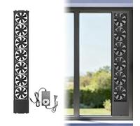 39-189cm Vertical Window Exhaust Fan Securely, 5CM Retractable Door Window Exhaust Fan for Bedrooms, Card Rooms, Restrooms(67~77cm/26.3~30.3in)