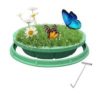 39.3" Round Manhole Cover & Frame, Waterproof Septic Tank Lid Replacement with Pull Hole & Hooks, Durable Green Recessed Sewage Basin Cover, 40/35/31/28/24/20 Inch Options