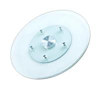 39"/35" Large Turntable Lazy Susan for Dining Table Centerpiece 31"/27" Round Rotating Tray Tempered Glass Explosion-Proof 24"/20" Tabletop Display Serving Tray Aluminum Alloy Bearing Smooth Sw