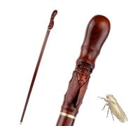 39.4 Inch Wooden Walking Cane for Men and Women, With Rubber Tip One Piece Wood Ergonomic Cane for Seniors Hiking