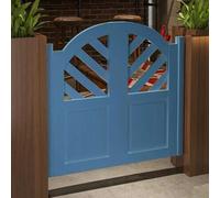 39.4" Rustic Blue Solid WoodSwing Doors with AutoClose Hinges & Hardware Easy InstallEntryway (W160xH100cm)