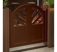 39.4" Solid Wood Saloon DoorsWestern Style s for Counter Entry & Room Divider with AutoClose Hinges Easy InstallationPerfect for Home Bar Cafe Decor (Brown W130xH100cm)