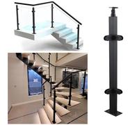 39.4" Stainless Steel s Railing Post System with Adjustable Brackets & 4 Clamps for Indoor/Outdoor Dec Balconies s Attics&Corner Post
