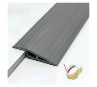 39.4in Floor Transition Strip Vinyl Door Threshold Flooring Transition Strip Self-Adhesive Carpet To Tile Transition Edging Trim For Doorways, Thresholds, Ramps, Tiles And Laminate Planks(Gray Wood Gr
