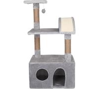 39" Cat Tree Tower with Plush Condos, Scratching Post & Toy - Multi-Level Cat Climber for Jumping, Scratching, and Playtime - Ideal Cat Furniture for Indoor Cats