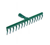 39 cm 14 Tooth Teeth Replacement Rake Head Garden Lawn Leaf Leaves Metal