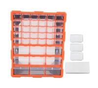 39 Drawer Organiser Plastic Storage Cabinet Wall Mountable Workshop Organizer with Transparent Drawers for DIY Tools Hardware Crafts Sewing Supplies PVC Material 15.2x18.3x6.3
