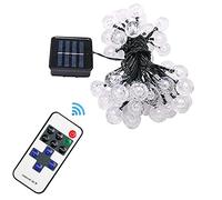 39 ft 100 Led Mini Crystal Globe String Lights,Waterproof Solar Lights Outdoor Decorative,Multiple modes with Remote,for Outdoor Party Wedding Christmas Tree Garden Decor