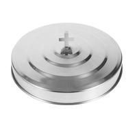 39 Hole Stainless Steel Communion Bread Serving Tray for Ceremonies Includes Lid and Smooth Front