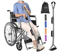 39 Inch Long Leg Lifter Strap with Padded Handgrips and Foot Loop,Rigid Leg Lifter for Hip&Knee Replacement Surgery Recovery,Mobility Aids Foot Lifter Easily Get in and Out of Bed,Car,Wheelchair