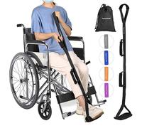 39 Inch Long Leg Lifter Strap with Padded Handgrips and Foot Loop,Rigid Leg Lifter Hip&Knee Replacement Surgery Recovery Kit,Mobility Aids Tool Foot Lifter Easily Get in and Out of Bed,Car,Wheelchair