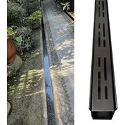 39 Inch Slim Channel Drain Kit - Outdoor French Trough Drainage System for Balconies & Gardens, Effective Storm Water Management, 15 cm x 8 cm Underground Sewer