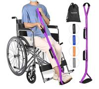 39'' Long Leg Lifter Strap with Padded Handgrips and Feet Loop,Rigid Leg Lifter Hip&Knee Replacement Surgery Recovery Kit,Mobility Aids Foot Lifter Easily Get in and Out of Bed,Car,Wheelchair