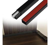 39 Mm Width Cable Covers For Cords White Black Gray Brown, Box-shaped Sliding Raceway Snap-fit Cable Conduit, 19 Mm Height Wire Hider For Wiring(Black 1 PC)