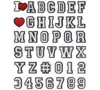 39 Pack Letter Decoration Charms 0-9# Number, Alphabet ABC-Z Characters, DIY for Boy Girl Teens Men Women and Adults