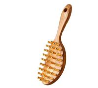 39 Teeth Copper Head Massage Comb for Body and Scalp Meridian Point Massager Brush for Body and Scalp Relief Massage Brush for Cellulite Remover Chinese SPA Gua Sha Tool Wooden Handle
