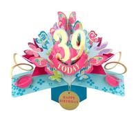 39 Today Happy 39th Birthday Pop-Up Greeting Card Love Kate's Pop Up Cards Her Design POP236MC39