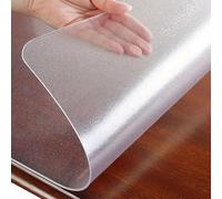 39 x 106 in Waterproof Table Cover - Heavy-Duty 1.5mm Thick Protector Anti-Scratch Plastic Mat for Dining Nail Salons Events - Durable Tablecloth Solution